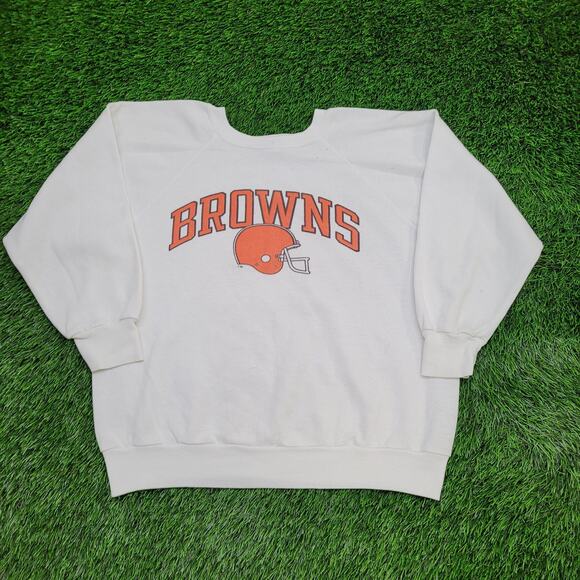 Vintage Cleveland Browns Sweatshirt Womens Large 22x21 USA - Picture 1 of 16